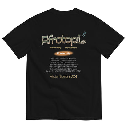 Anjola Dave for Afrotopia 2024 T-Shirt Black